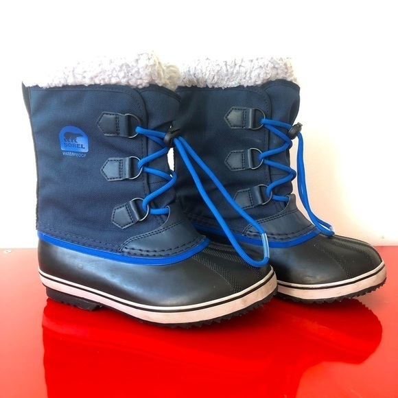 SOREL CHILDRENS’ YOOT PAC NYLON BOOT Waterproof Navy - Picture 1 of 11
